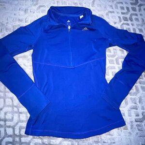 Adidas Royal Blue Half-Zip Top
